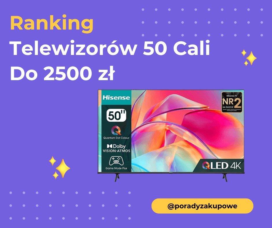 Ranking Telewizorów 50 Cali Do 2500 zł